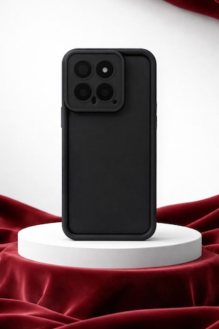 Mi 14 Uyumlu Kamera Çıkıntılı Mat Silikon Telefon Kılıfı Resimdeki