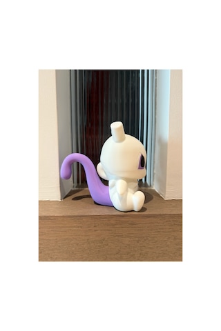 Pokemon Chibi Stili Mewtwo Masa Figürü 10cm Pokemon Koleksiyon İçin Figür / Oyuncak