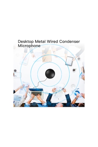 Maiyame Usb Konferans Mikrofonu - 360 Çok Yönlü, Taşınabilir Metal Mini Mikrofon Windows/mac Uyumlu