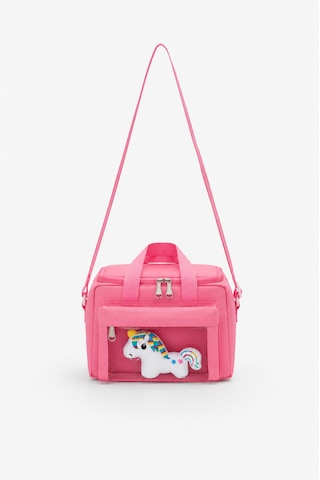 Quovo Kawaii Kore Tarzı Aksesuar Hediyeli Termal Beslenme Çantası Özel Tasarım Kız,erkek Pembe