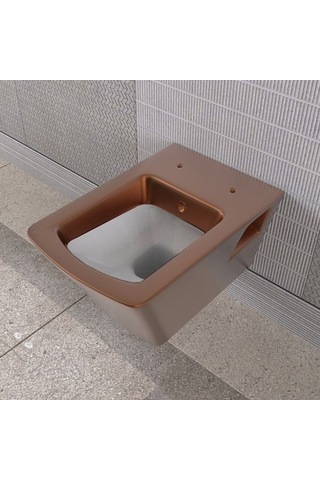 Lucco Loop Asma Klozet İçi Beyaz Dışı Komple Bronz