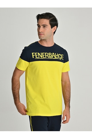 Fenerium Erkek Trıbun Robalı Fenerbahçe Tshırt Sarı
