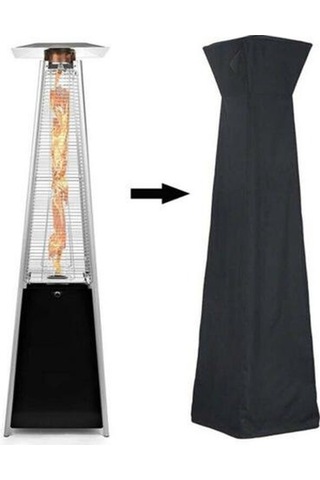 210d Su Geçirmez Gaz Piramit Veranda Isıtıcı Kapak Bahçe Mobilya Koruyucu Su Geçirmez Kapak Bahçe Mobilyaları Açık Gölge Yelkenleri Ve Amp Ağlar 221 42cm Ahşap Desen