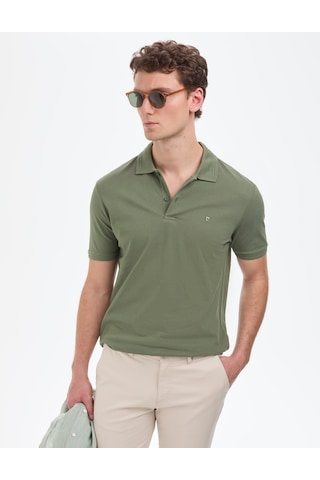 Pierre Cardin Erkek Haki Tişört Basic 50325312-vr027
