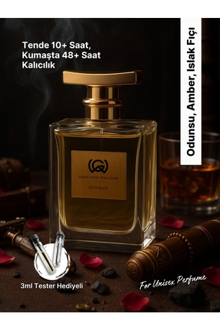 Tatsukaze Erkek Parfum Güçlü Kalıcı Rom Akoru, Vhisky Aroma, Amber, Odunsu Notalar Meyveli