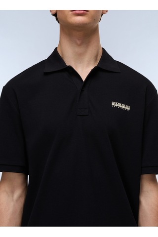 Napapijri E-small Box Ss-np0a88tq9411 Siyah Erkek Polo T-shirt