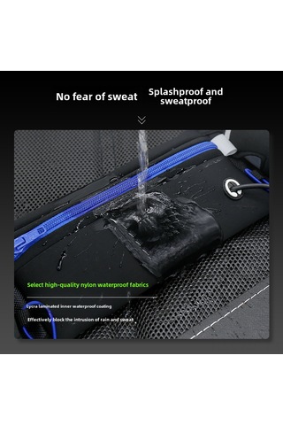 Mufunye Yeşil Spor Bel Çantası - Su Matarası Bölmesiyle Unisex, Spor, Koşu, Bisiklet İçin Su Geçirmez Cep Telefonu Kart Depolama Tek Beden Çok Renkli