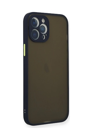 Newface Apple iPhone Uyumlu 12 Pro Max Kılıf Montreal Silikon Kapak Semeglbl - 89 - Lacivert