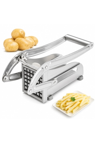 Patato-chıpper Manuel Patates - Sebze Dilimleme Makinesi Komple Metal Üstten Kollu