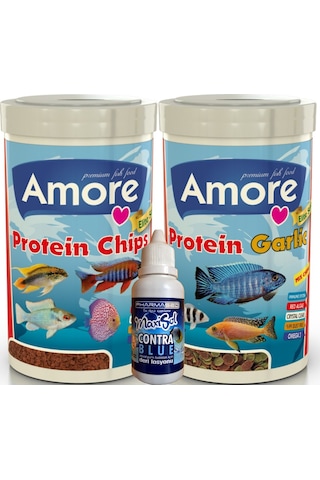 Protein-50 Red Algae 250ml + Protein-48 Garlic 250ml Balık Yemi