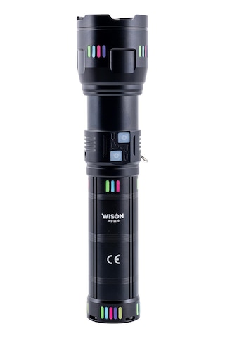 Wison Uzun Menzilli El Feneri 60watt 5500 Lümen Ws-1150 Siyah