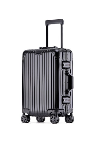 Monat Luggages Monnat Al-01 Siyah Kabin Boy Valiz Çok Renkli