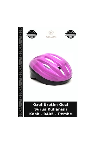 Özel Üretim Gezi Sürüş Kullanışlı Kask - 0405 - Pembe