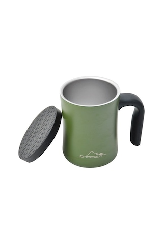 NURGAZ Campout Çift Katmanlı Termos Kupa Yeşil (NG 174-Y)