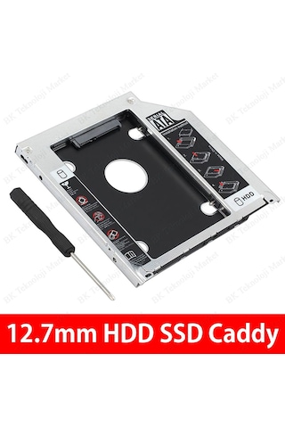 12.7Mm Sata 3.0 2.5 İnch Notebook Hdd Ssd Caddy Kızak Kutu