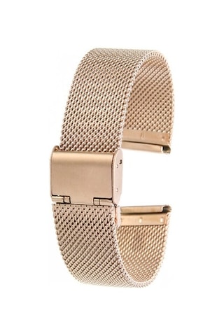 20Mm Saat Kordonu Rose Bakır Hasır Kolçak 1.Kalite Örgü Kordon