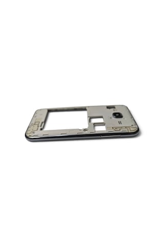J2 Orta Kasa Samsung Galaxy J200 Uyumlu Gri Renk Orta Kasa Çerçeve + Ses Açma On Off Tuş Plastik Ve Kamera Camı Gri Koyu