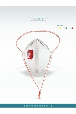 Ege 4015 V FFP3 NR N99 Ventinli Maske 10'Lu