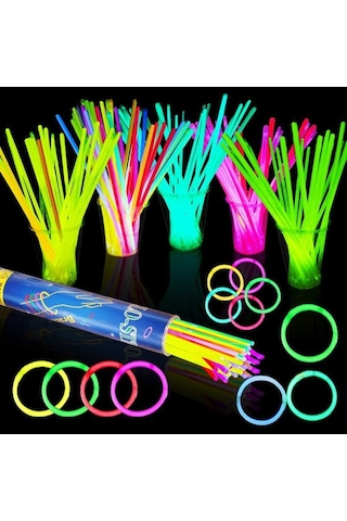 Vıp Kalite 100 Adet Glow Stick Işıklı Fosfor Çubuk Neon Parti Işıkları Işıklı Bileklik Işıklı Kolye Işıklı Çubuk Gün Işığı