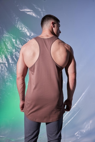 Woof Gym Monk Mode Baskı Klasik Atlet - Kakao