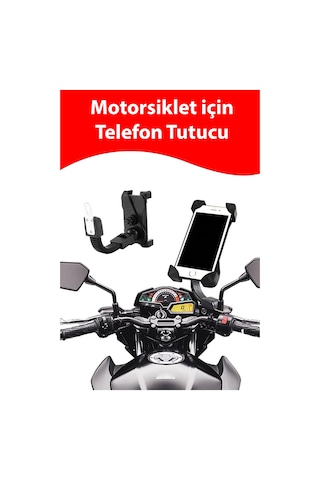Thentech Motosiklet Bisiklet Ve Scooter İçin Telefon Tutucu Siyah
