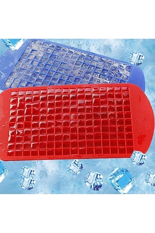 Pratik 160lı Silikon Minik Küp Şekilli Buz Kalıbı Mini Buz Küpü Sunum Buz Plastik Diğer