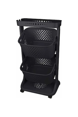 İki Katlı Organizer Sepet - Sebzelik