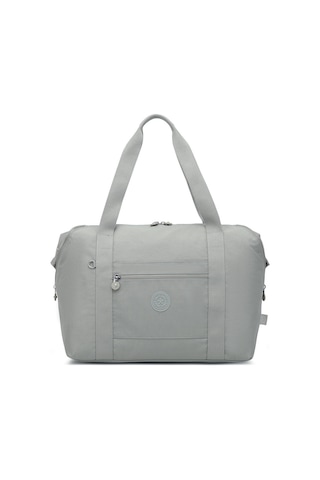 Smart Bags Orta Boy Su Geçirmez Extra Hafif Krınkıl Kumaş El Valizi Ve Spor Çantası Buz Gri