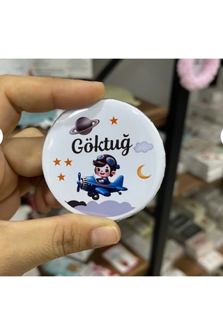 Kişiye Özel - Rozet Magnet Açacak 58 Mm Çok Renkli