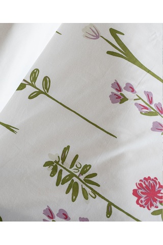 Cotton Collection Tek Kişilik Nevresim Seti Fleur Renkli