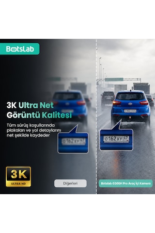 Botslab 360+ G300h Pro Adas 3k Ön Araç Kamerası