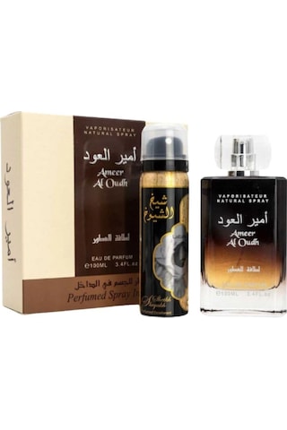 Lattafa Ameer Al Oudh Edp 100 Ml+parfumed Spray 50 Ml Unisex Parfüm Seti Oryantal