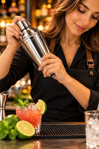 Professional Paslanmaz Çelik Shaker 550 Ml - Bar Ve Ev Tipi Kokteyl Karıştırıcı