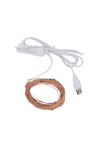 Lemestar Usb Beslemeli 10m 100leds Bakır Tel Işıklı Zincir, Isıtıcı Işık, Anahtarlı, Enerji Tasarruflu, Ev, Noel, Bahçe Dekorasyonu Işıklı Zincir Bz2929 Diğer