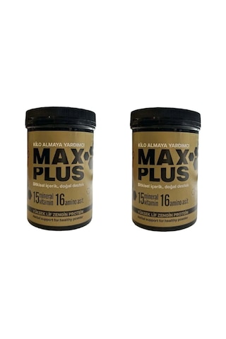 Maxplus 550gr Doğal Bitkisel İçerik 15 Mineral Vitamin 16 Amino Asit, Kilo Almaya Destek İçecek, 2 A