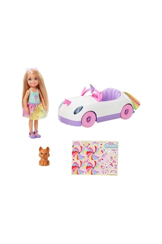 Barbie Chelsea Bebek Ve Arabası Gxt41
