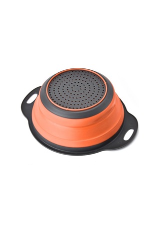 Cbtx Yaratıcı Katlanır Sebze Meyve Depolama Sepeti Organizatör Drenaj Sepeti, L, Boyut: 29.5 23.5 10cm Turuncu