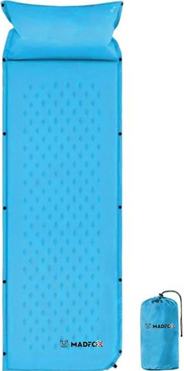 Madfox Outward Ultralight Yastıklı Şişme Kamp Matı Mavi Renk Mavi
