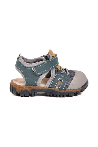 Arzen Mavi Hardal Cırtlı Ortopedik Bebek Sandalet 26a78 B Mavi-hardal-sarı