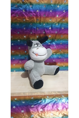 Sevimli Peluş 20 Cm Eşek Uyku Arkadaşı Oyuncak Hediyelik Özür Dilerim Gri