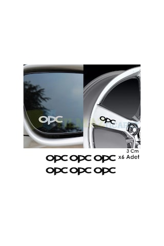 Opel Opc Logo Kapı Kolu Dikiz Ayna Jant Oto Sticker Yapıştırma Etiket