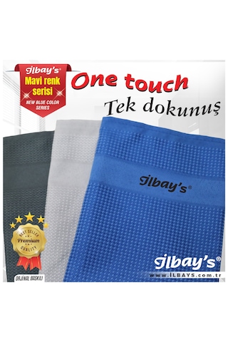 İlbay's 3 Lü Mavi Renk Serisi Mik. Fib. Tem.bezi 40x60cm
