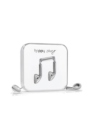 Happy Plugs Kulak içi Kulaklık Parlak Gümüş 7735