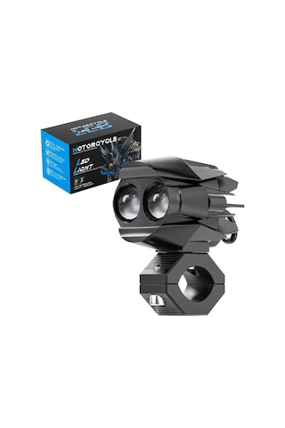Motosiklet Sis Led Beyaz Ve Sarı Işık 2 Adet Led, 1 Adet Anahtar