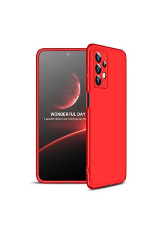 Samsung Uyumlu Galaxy A13 4g Kılıf Zore Ays Kapak Kırmızı