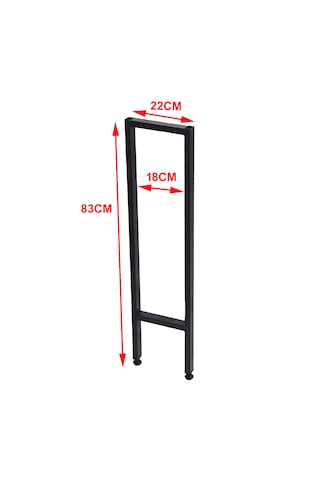 Dresuar Masa Ayağı Metal Ayak 2 Adet 83cm X 22cm Mobilya Ayakları