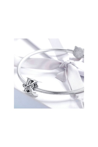 Fastbuy 26 Harfli Bilezik Boncuklu Aksesuar, Bsc030 Model, Zirkon Gümüş Renkli, A Stil, Çok Renkli Çok Renkli