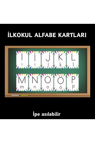 İlkokul Alfabe Kartları 01 Asılabilir 7