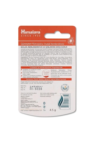 Himalaya Nemlendirici Dudak Kremi SPF30 4.5 G