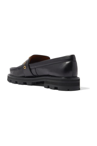 Kurt Geiger Mayfair Deri Loafer Ayakkabılar Siyah